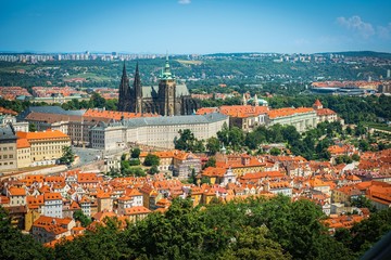 Fototapeta na wymiar view on the Prague hrad Czech Republic