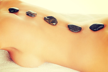 Obraz na płótnie Canvas Stone massage.