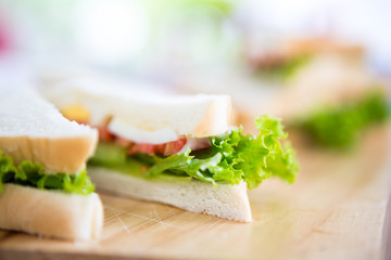 Sandwich with vegetables