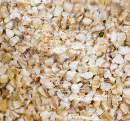 groats as background. close-up