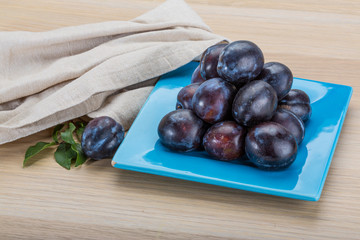 Ripe fresh plum