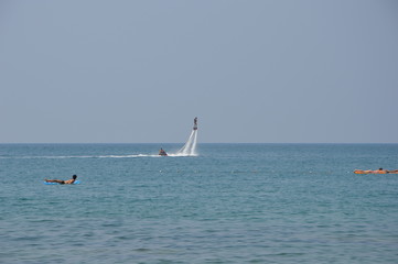 Naklejka premium Flyboard