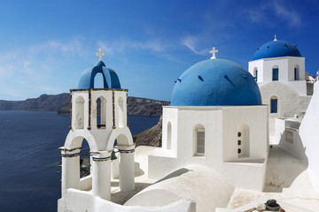 Naklejka premium île de Santorin Cyclades Grèce