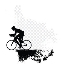 Naklejka na ściany i meble Cycling. Vector illustration