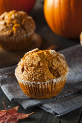 Homemade Autumn Pumpkin Muffin