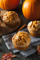 Homemade Autumn Pumpkin Muffin