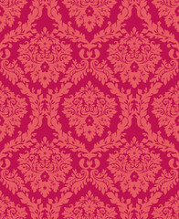 Damask seamless floral wallpaper background