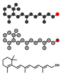 Vitamin K (K1, phylloquinone, phytomenadione) molecule.