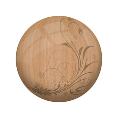Boule de bois : ornement 4