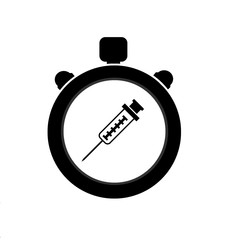 Seringue dans un chronomètre