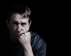 Man showing depression