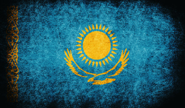 The National Flag of the kazakhstan