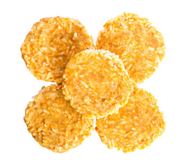 thai dessert on white background