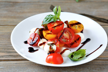 salad with tomatoes on a plate
