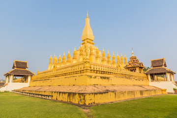 Golden pagada Wat Pha-That Luang in Vientiane, Laos