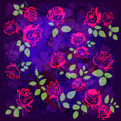 Flowers Roses.Vector