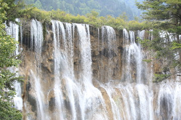 waterfall in jiuzhaigou national park,china