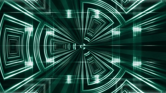 abstract loop motion background, green light