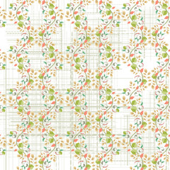 Fototapeta premium floral seamless background