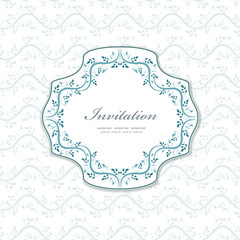 romantic a invitation for your design