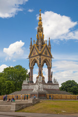London, The Albert Memorial in Kensington Gardens,
