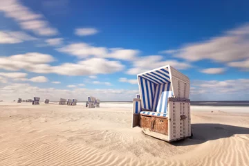 Gordijnen Eilandvakantie in een strandstoel © Jenny Sturm