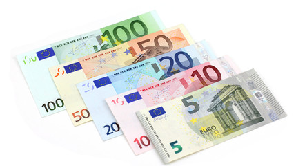 Obraz na płótnie Canvas Euro banknotes.