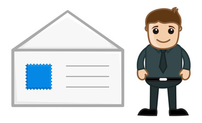 Mail Envelope - Cartoon Vector