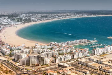 Foto op Canvas Uitzicht op de stad van Agadir, Marokko © PASTA DESIGN