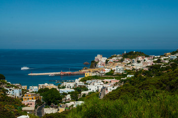 Fototapeta na wymiar Panorama Isola di Ponza