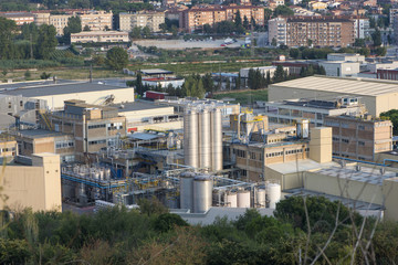 several manufactures chemical products storage tanks
