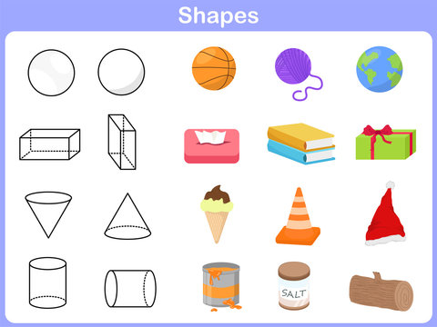Learning the shapes with object for kids