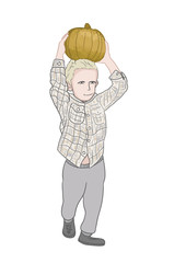 Мальчик с тыквой