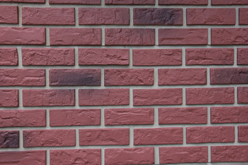 background of the brick wall created from the red bricks
