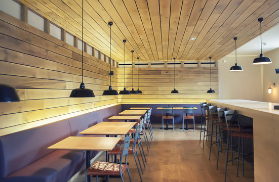 wooden  restaurant