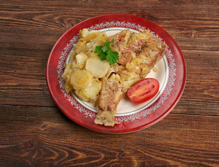 Baked red grouper