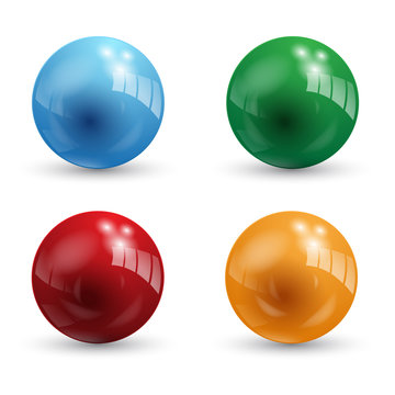 SHINY VECTOR BALLS (buttons icons symbols text)