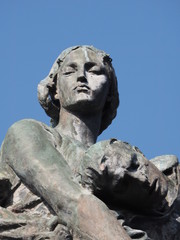 Fototapeta premium Monumento a Daoiz y Velarde en el Alcazar de Segovia