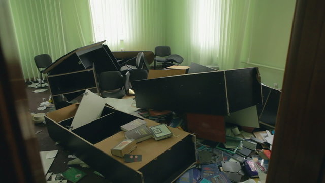 Destroyed office