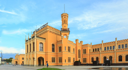 Fototapeta premium Restored Main railway station in Wroclaw, Poland