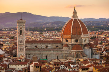 Fototapeta na wymiar Cathedral Santa Maria del Fiore in Florence