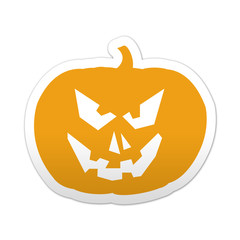 Pegatina simbolo calabaza de Halloween