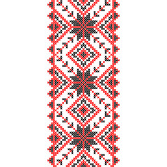 Embroidery. Ukrainian national ornament