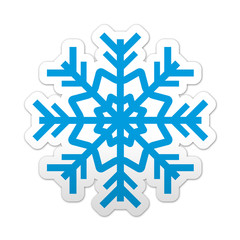 Pegatina simbolo copo de nieve