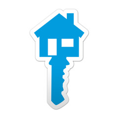 Pegatina simbolo inmobiliaria