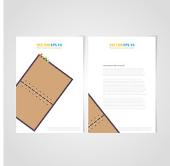 Flyer template back and front design.