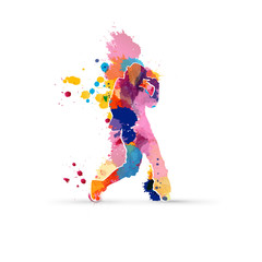 Obraz na płótnie Canvas Color dancer
