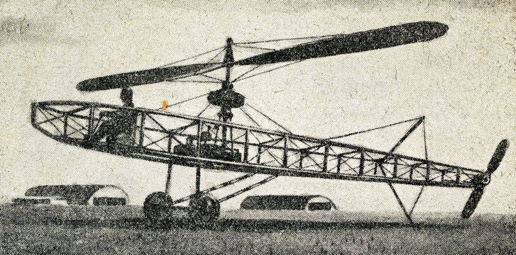 Helicopter of Boris Yuryev (1911)