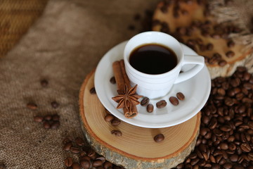 Чашка черного кофе