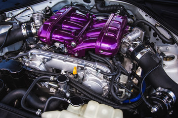 Fototapeta premium Sport car engine